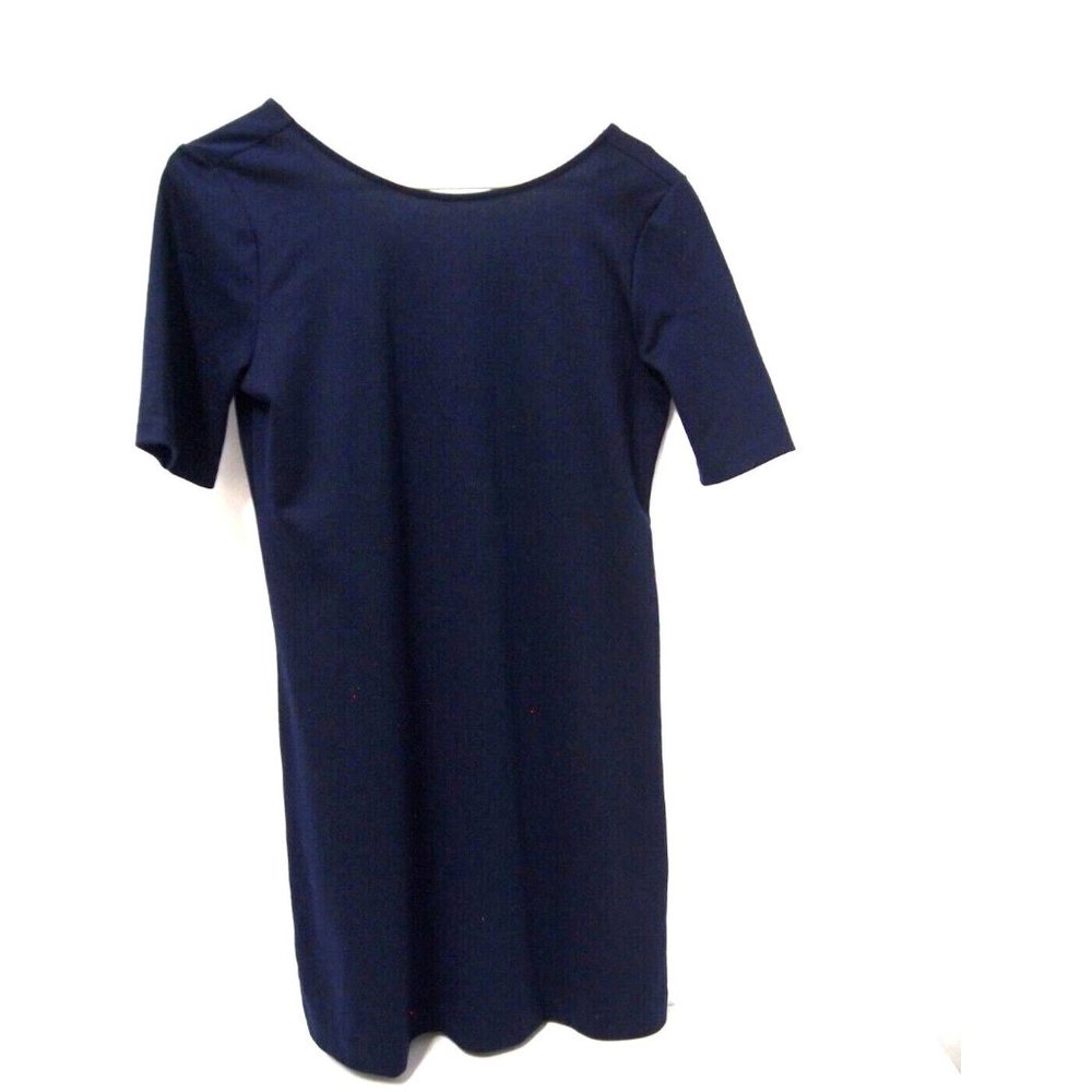 Gap Womens Dress XS Solid Navy Blue T-Shirt Tee Knit Short Sleeve Shift
